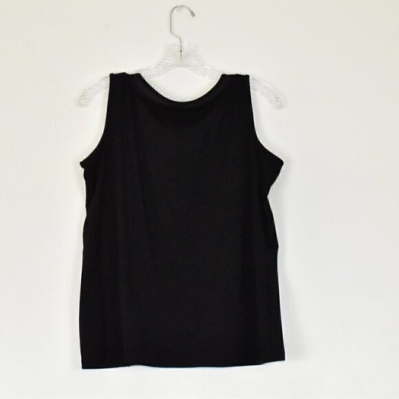 Talbots Woman Petites Black Sleeveless Pullover Top Size XP - Picture 2 of 8